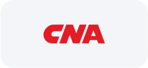 CNA Insurance logo in red, commercial property and casualty partner for JVRC solutions