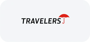 Travelers Insurance red umbrella logo, comprehensive protection for JVRC policyholders