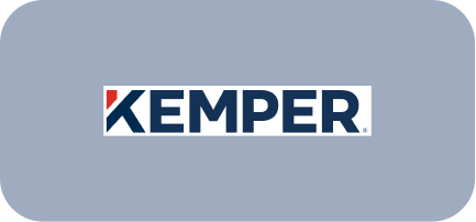 Kemper logo representing business insurance company solutions for California businesses through JVRC Insurance