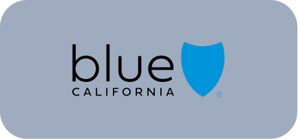Blue California insurance provider logo partnered with JVRC Insurance for business insurance solutions in California