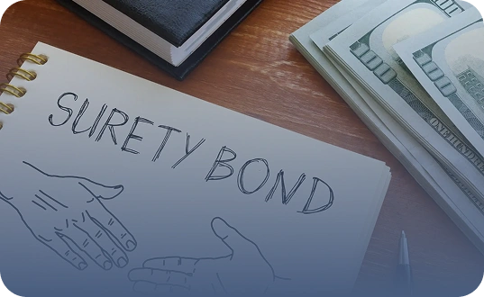 Surety bond agreement document representing surety bonds insurance services for businesses in California